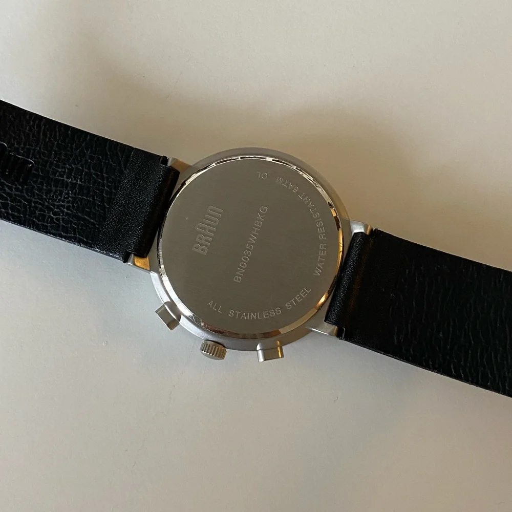 Braun Classic Chronograph Watch with Leather Strap